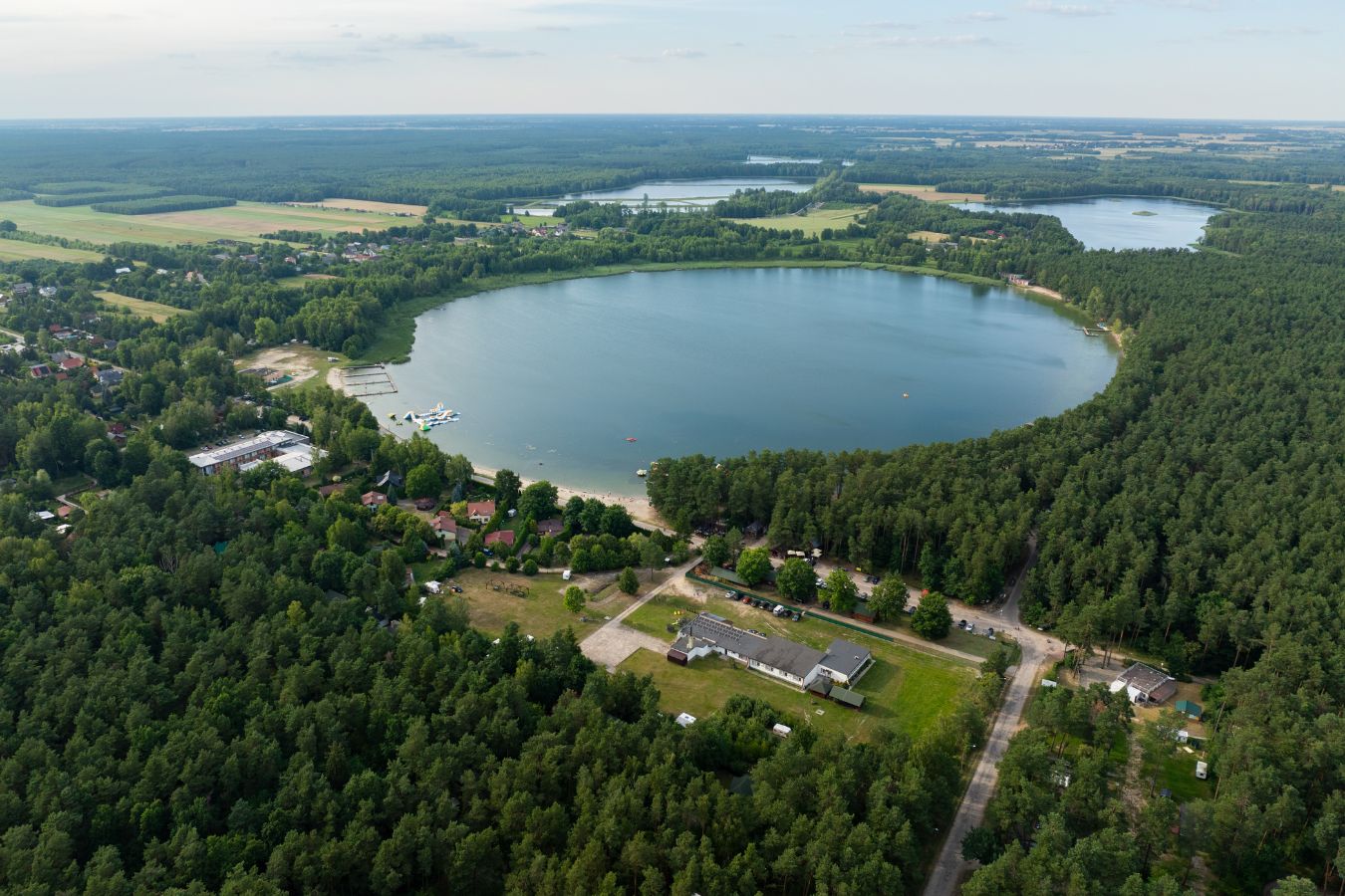 Jezioro z lotu ptaka